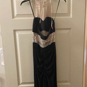Black floor length evening gown